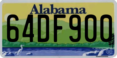 AL license plate 64DF900