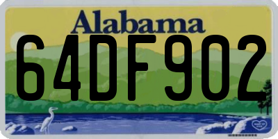 AL license plate 64DF902