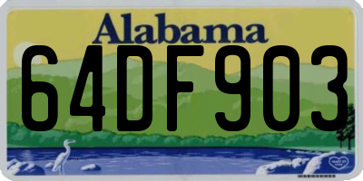 AL license plate 64DF903