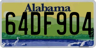 AL license plate 64DF904