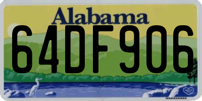 AL license plate 64DF906