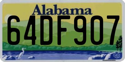 AL license plate 64DF907