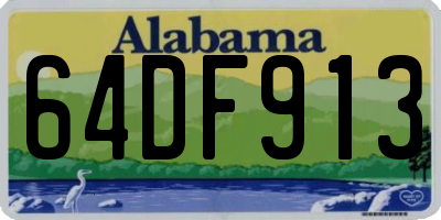 AL license plate 64DF913