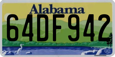 AL license plate 64DF942
