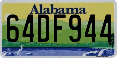 AL license plate 64DF944