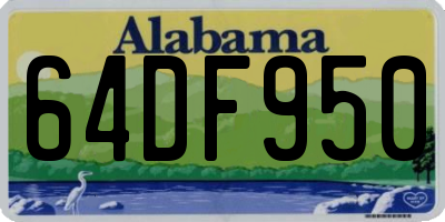 AL license plate 64DF950