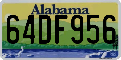 AL license plate 64DF956