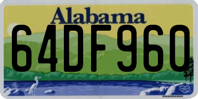 AL license plate 64DF960