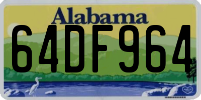 AL license plate 64DF964