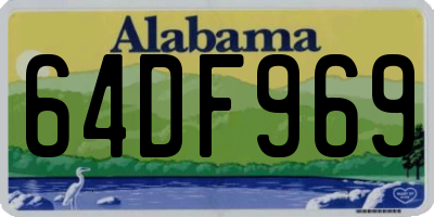 AL license plate 64DF969
