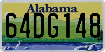 AL license plate 64DG148