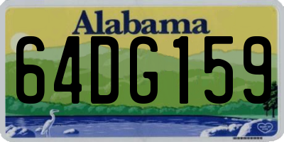 AL license plate 64DG159