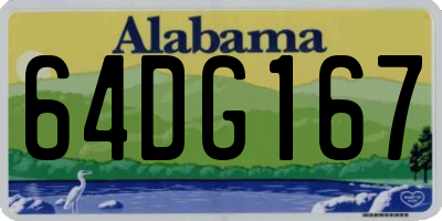 AL license plate 64DG167