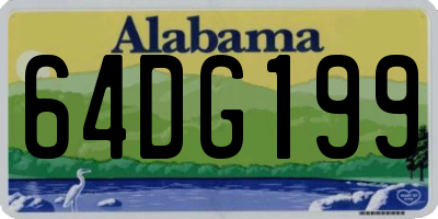 AL license plate 64DG199