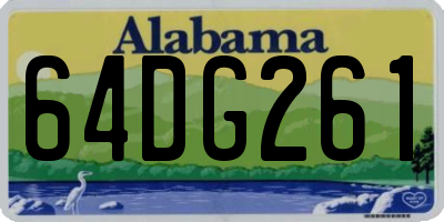 AL license plate 64DG261