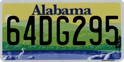 AL license plate 64DG295