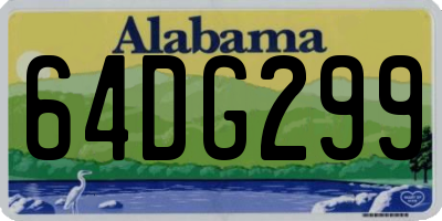 AL license plate 64DG299