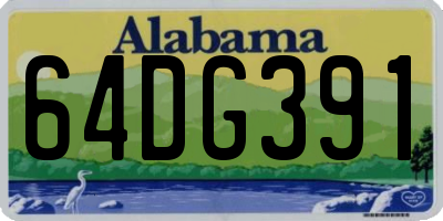 AL license plate 64DG391