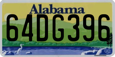 AL license plate 64DG396