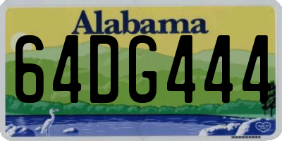 AL license plate 64DG444