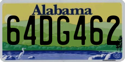 AL license plate 64DG462