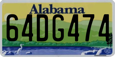 AL license plate 64DG474