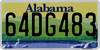 AL license plate 64DG483
