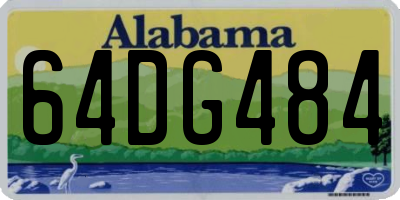 AL license plate 64DG484
