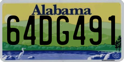AL license plate 64DG491