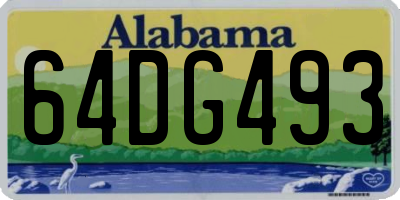 AL license plate 64DG493