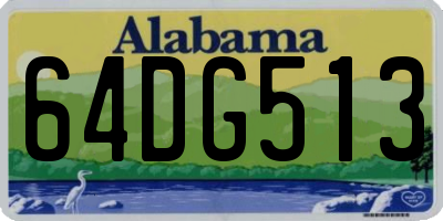 AL license plate 64DG513