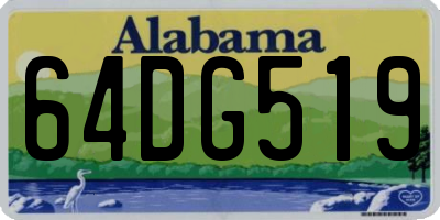 AL license plate 64DG519