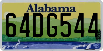 AL license plate 64DG544