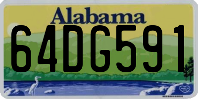AL license plate 64DG591
