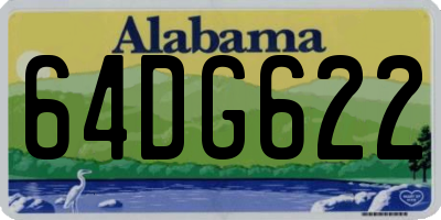 AL license plate 64DG622