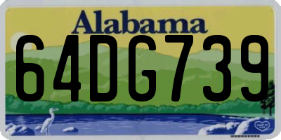 AL license plate 64DG739