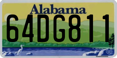AL license plate 64DG811