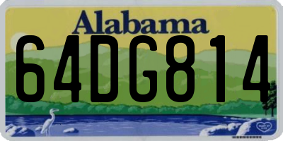 AL license plate 64DG814