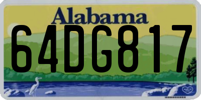 AL license plate 64DG817