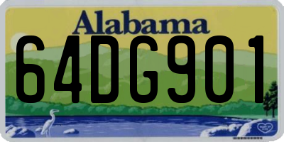 AL license plate 64DG901