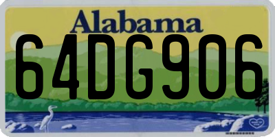 AL license plate 64DG906