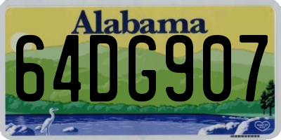 AL license plate 64DG907