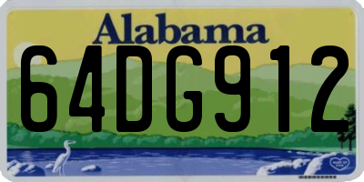 AL license plate 64DG912