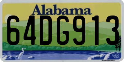 AL license plate 64DG913