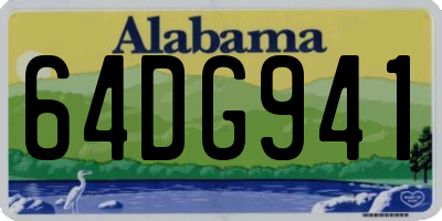 AL license plate 64DG941