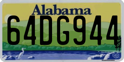 AL license plate 64DG944