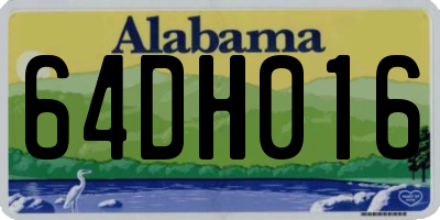 AL license plate 64DH016