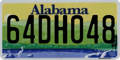 AL license plate 64DH048