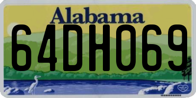 AL license plate 64DH069