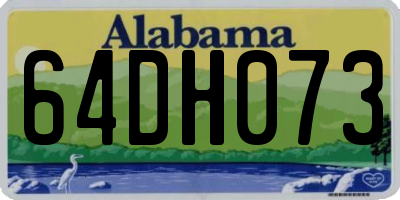 AL license plate 64DH073